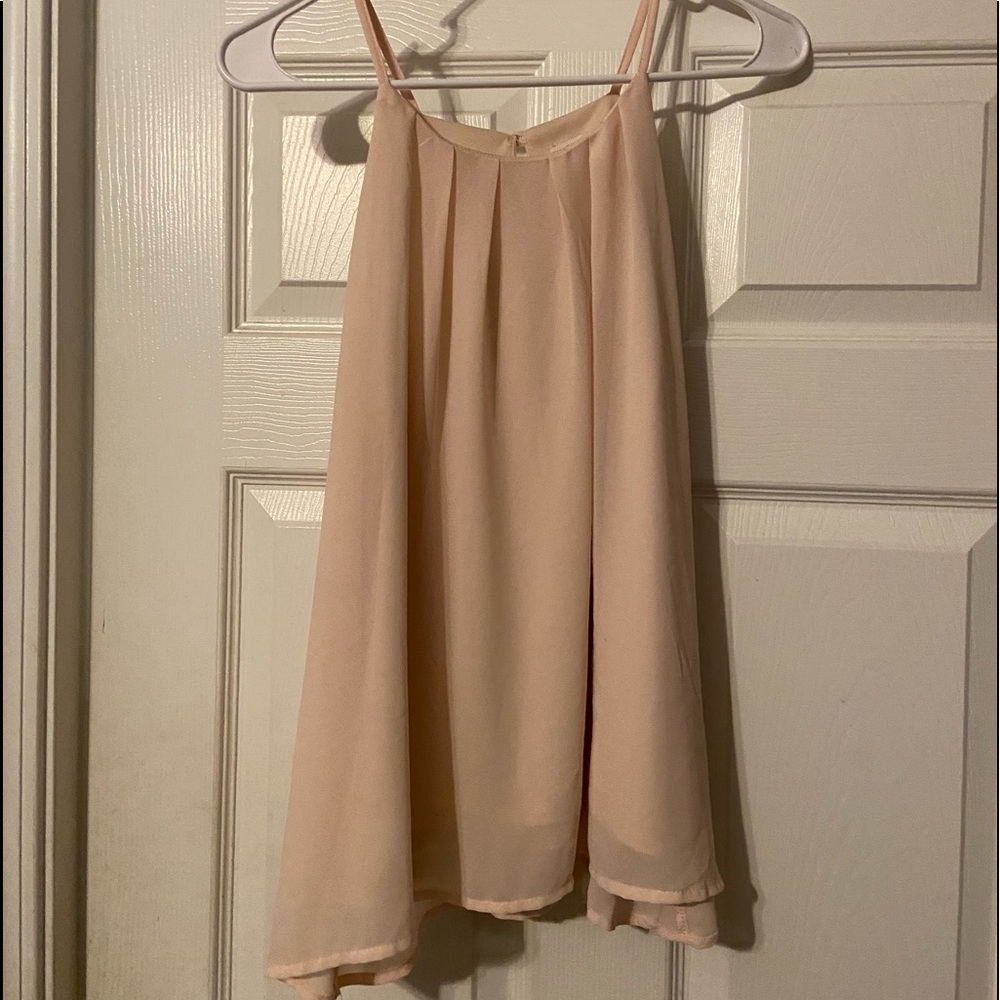 Blush Silk Blouse